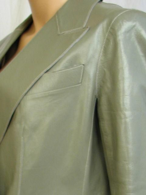 Chanel 03C Taupe Leather Jacket For Sale 2