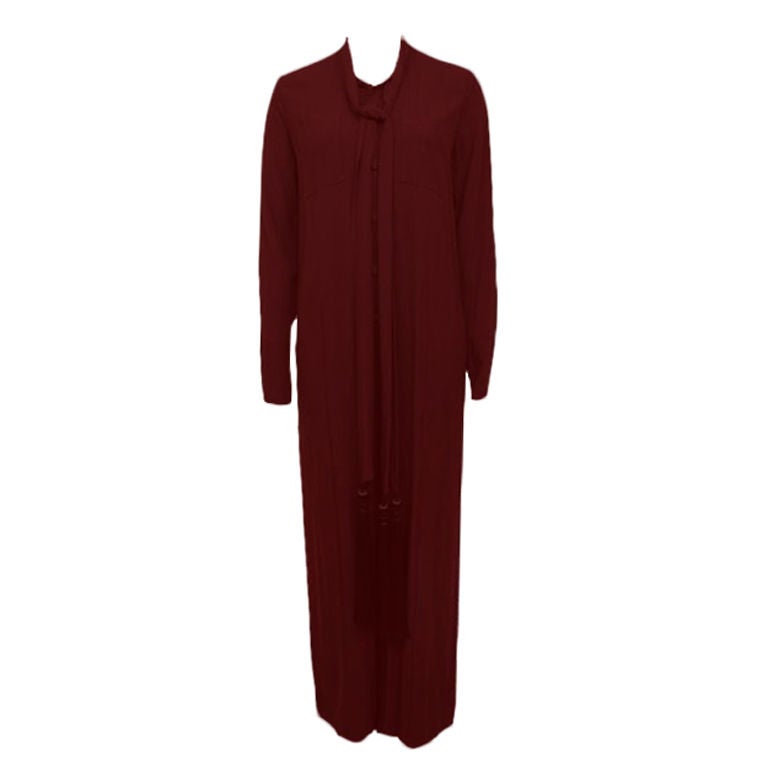 JEAN PAUL GAULTIER Burgundy Jumpsuit For Sale