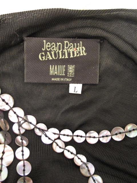 JEAN PAUL GAULTIER Black Button Detail Dress For Sale 3