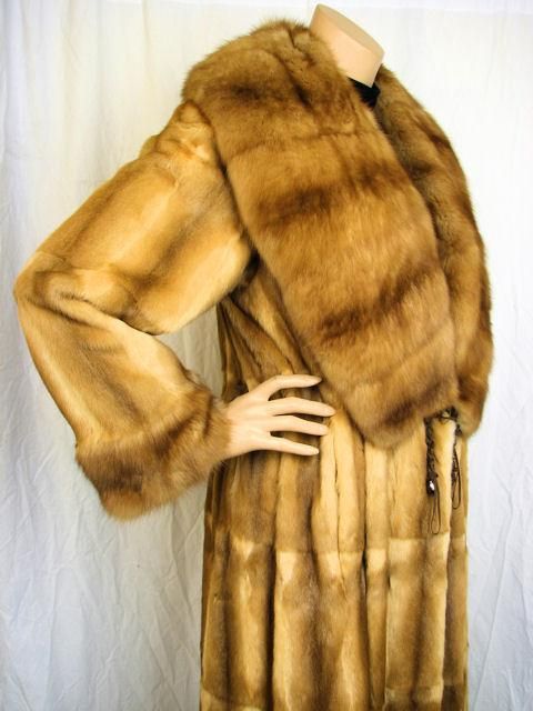 Women's Stunning Giuliana Teso Sable & Summer Ermine Opera Coat For Sale