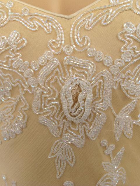 light brown gown