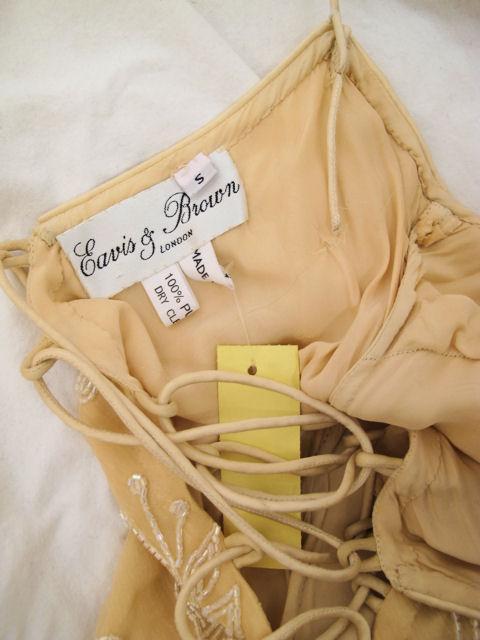 EAVIS & BROWN Light Peach Beaded Gown 4