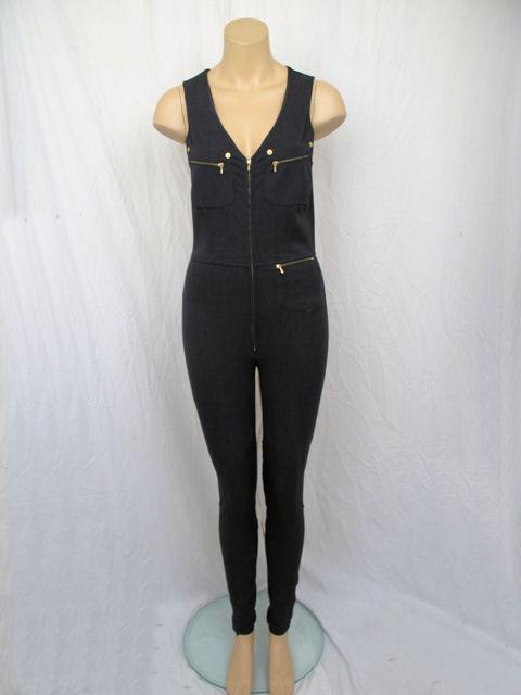 GUCCI Charcoil Gray Fitted Jumpsuit