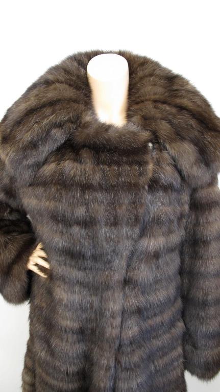 *RARE* DENNIS BASSO Silvery Barguzin Russian Sable Coat For Sale at ...