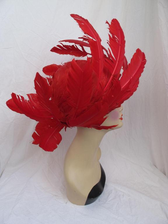 red feather hats