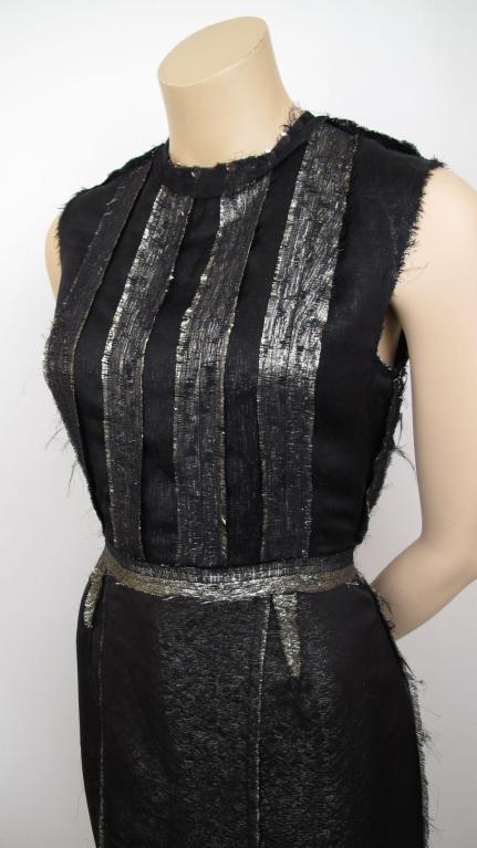 *RUNWAY* LANVIN Gold Lame 'Inside Out' Dress
