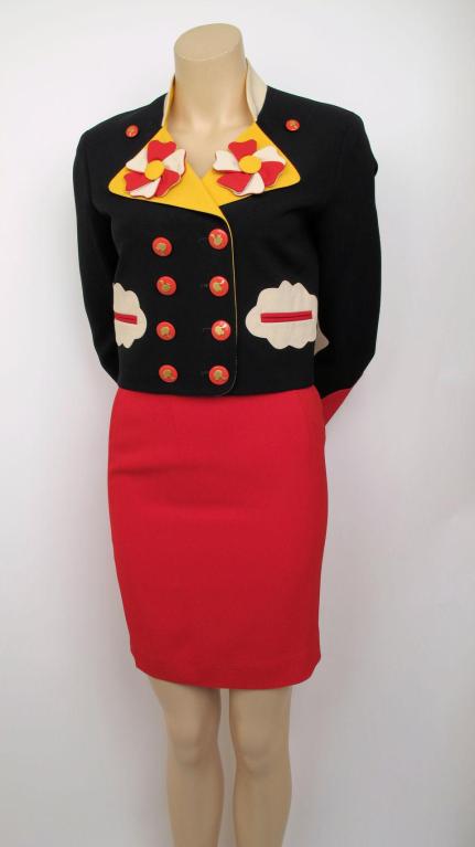 MOSCHINO Cheap & Chic Skurriler Rockanzug