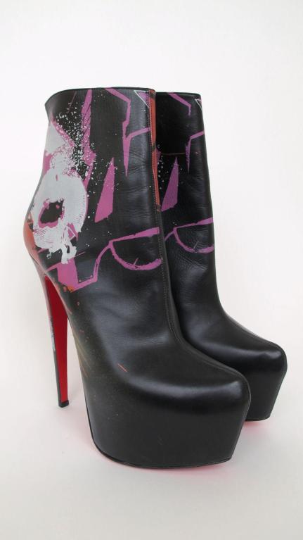 Women's New CHRISTIAN LOUBOUTIN 20th Anniversary Daffodile Booties