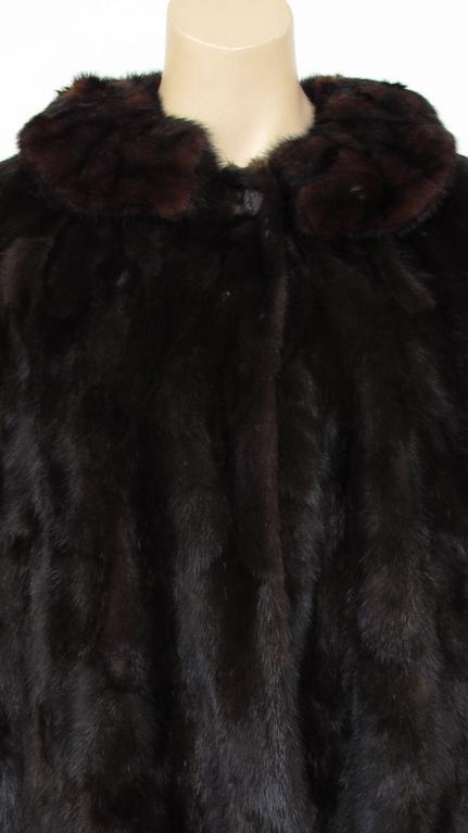 BULLOCKS WILSHIRE Reversible Mink Cape Coat