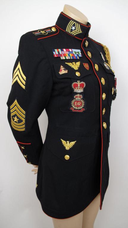 GAIL DAUER Black Military Jacket 1