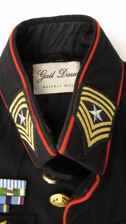GAIL DAUER Black Military Jacket 5