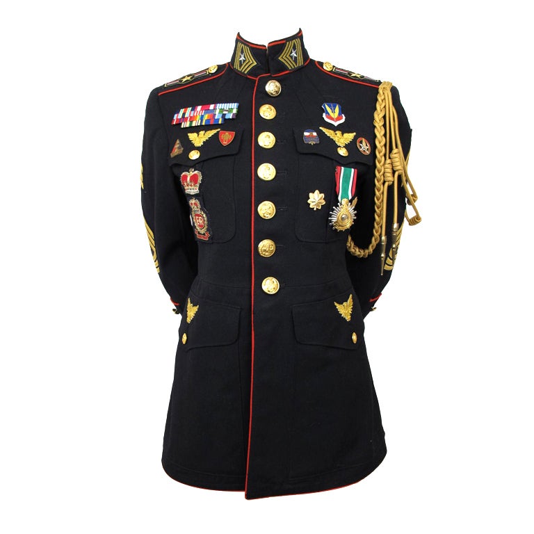 GAIL DAUER Black Military Jacket