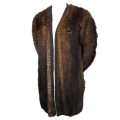 I. MAGNIN Sheared Mink Sweater Coat