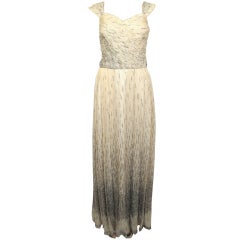FIANDACA COUTURE Ivory Sparkled Dress