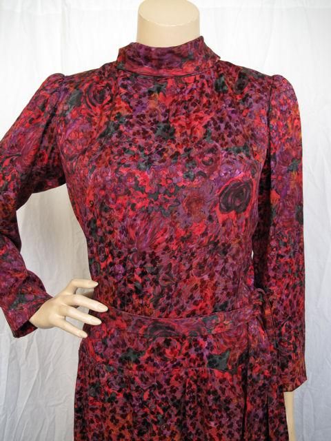 Yves Saint Laurent Haute Couture Silk Peasant Dress