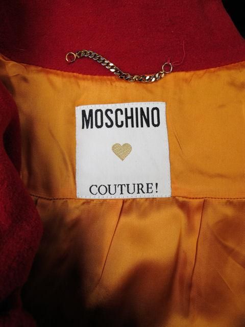Moschino Couture Runway Teddy Bear Red Jacket at 1stDibs