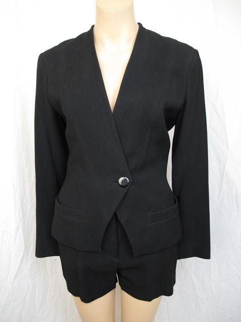 Gorgeous Azzedine Alaia Black 2pc Jacket & Shorts