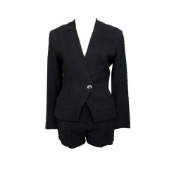 Gorgeous Azzedine Alaia Black 2pc Jacket & Shorts