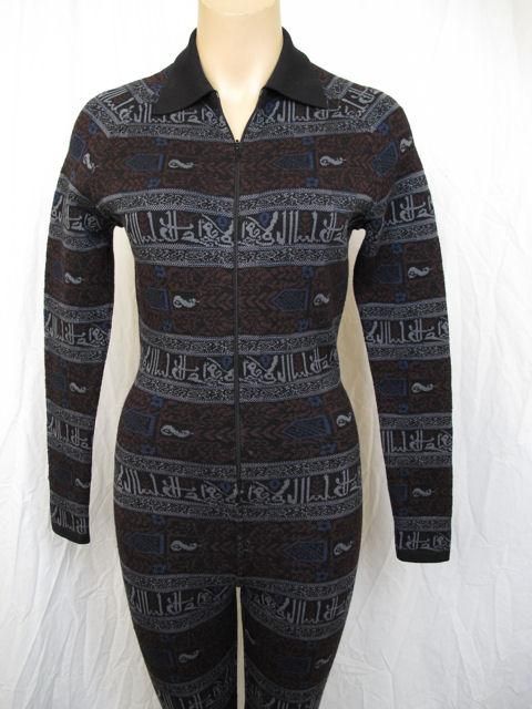 Rare Azzedine Alaia Blk Zip Front Jumpsuit