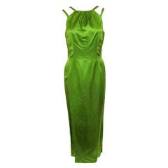 Vintage Estevez Emerald Green w/Train Dress