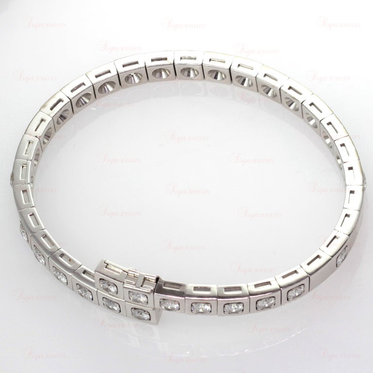 Modern Cartier Paris Nouvelle Diamond Vague Necklace and Bracelet Set