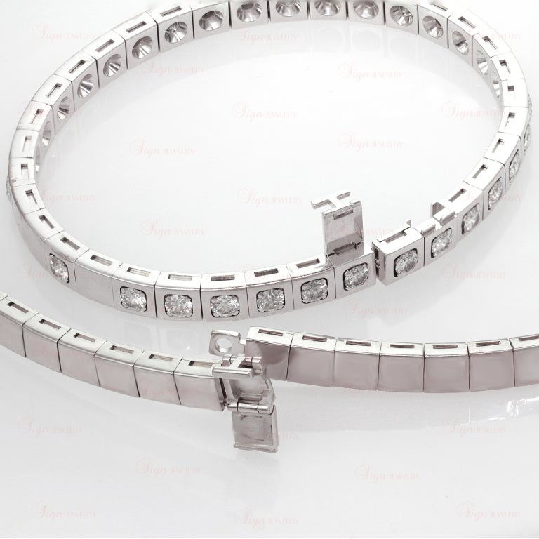 Women's Cartier Paris Nouvelle Diamond Vague Necklace and Bracelet Set