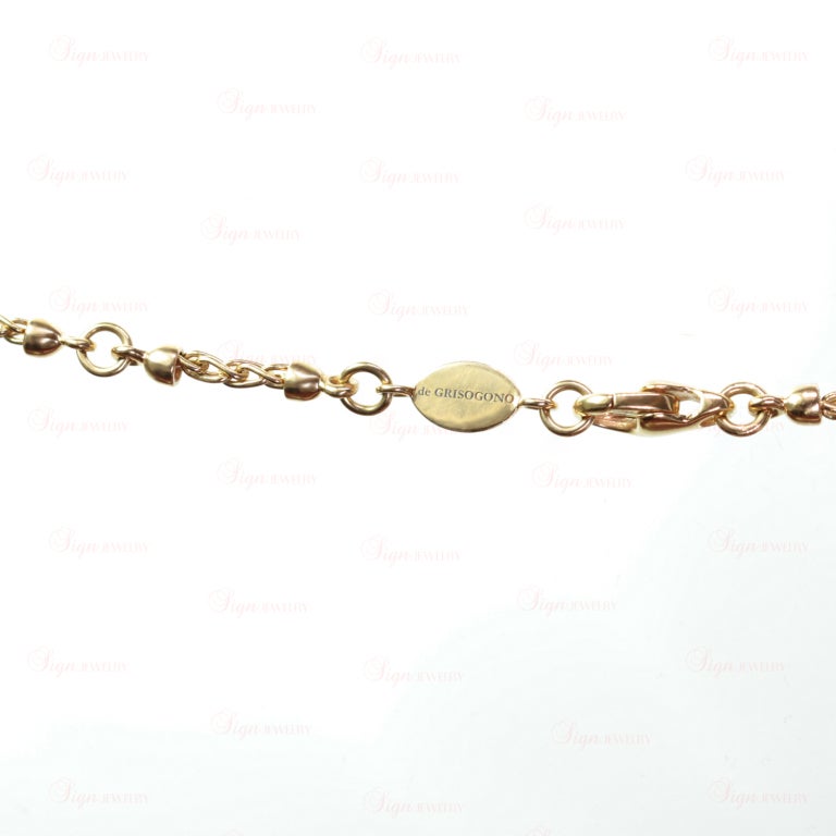 Women's or Men's De Grisogono Black Rhodium Yellow Gold Pendant Necklace