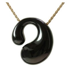 De Grisogono Black Rhodium Yellow Gold Pendant Necklace