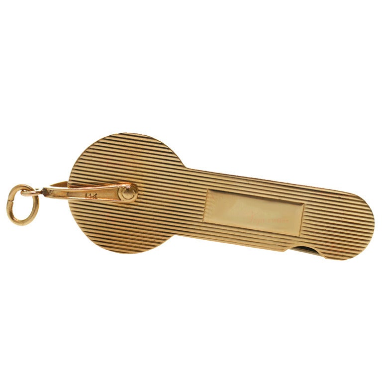 Tiffany & Co. Engravable Gold Steel Key Holder