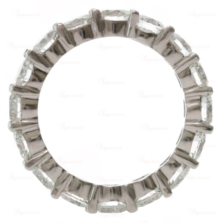 4.81 Carat Diamond Shared-Setting Platinum Eternity Ring 2