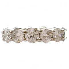 6.45 Carat Diamond Shared-Setting Platinum Eternity Ring 6