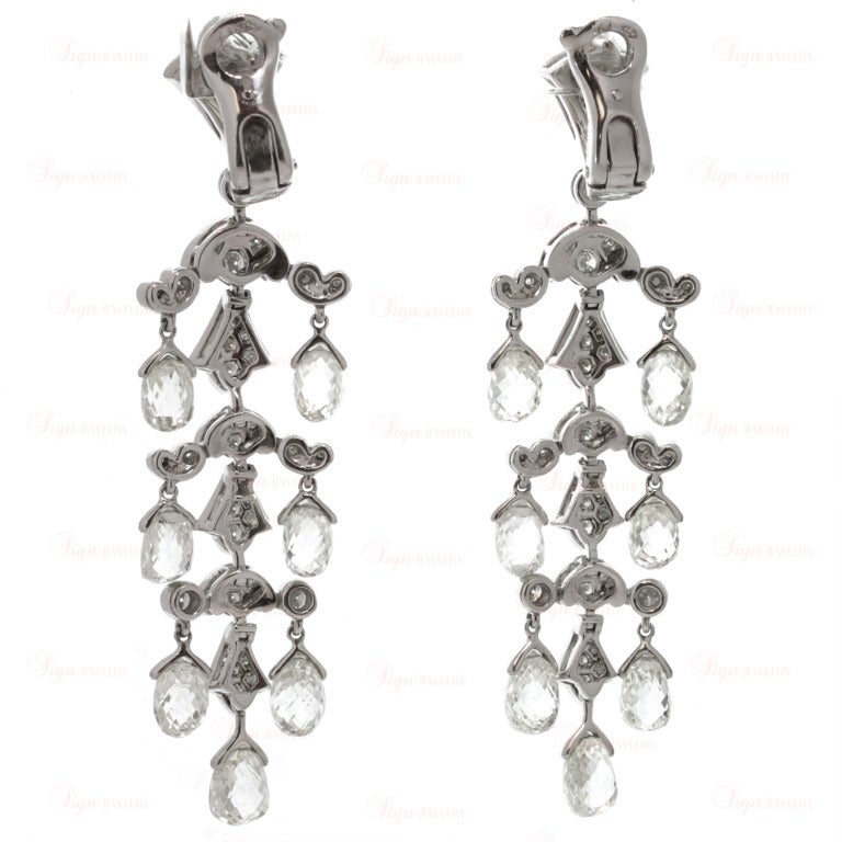 cartier diamond chandelier earrings