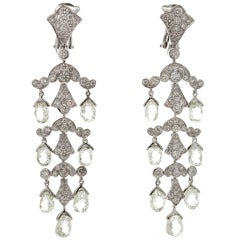 Cartier Magnificent Diamond Platinum Chandelier Earrings