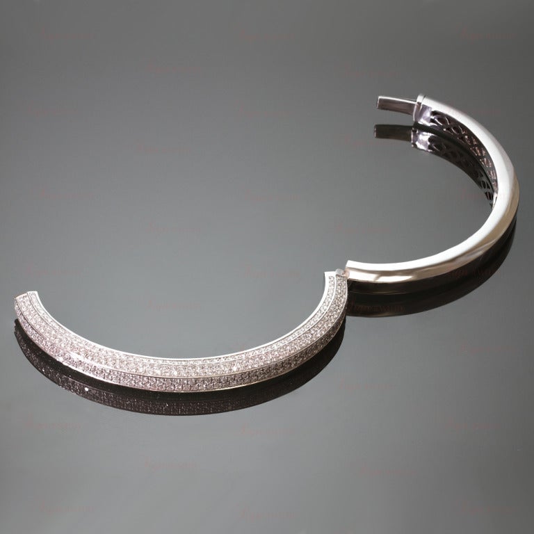 Italienischer Diamant Weißgold-Armreif (Brillantschliff)