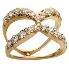 TIFANY & CO. Diamantring aus Gelbgold, Größe 6,5-53