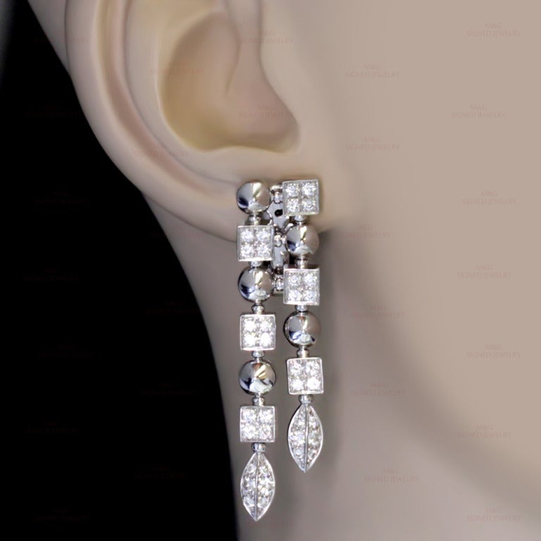 Women's BULGARI Lucea  Diamond White Gold Necklace & Earrings Set