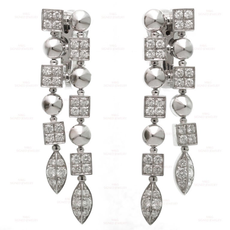 BULGARI Lucea  Diamond White Gold Necklace & Earrings Set 2