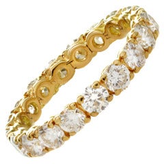 Cartier Classic Diamond Size 5.5 Yellow Gold Wedding Band