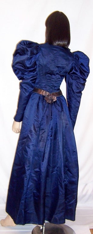 navy victorian dress