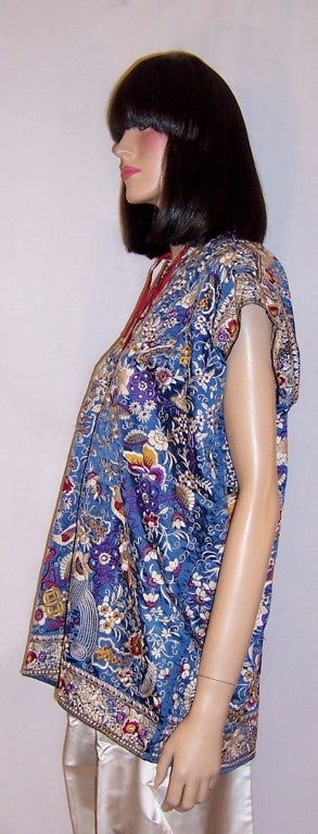 Very Early 20th Century, Hand-Embroidered Indian Tunic