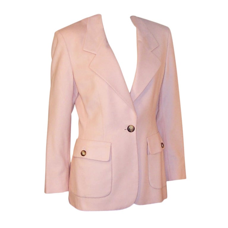 Michael Kors-Luscious Pink Single-Breasted Blazer For Sale