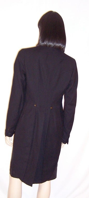 Men's Early 20th Century Black Morning Jacket with Tails In Excellent Condition For Sale In Oradell, NJ