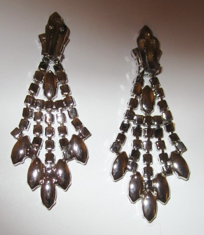 rhinestone duster earrings