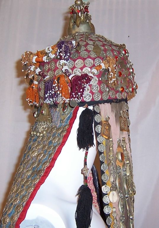 Rare and Unusual Afghani Wedding Headdress/Hat For Sale 2