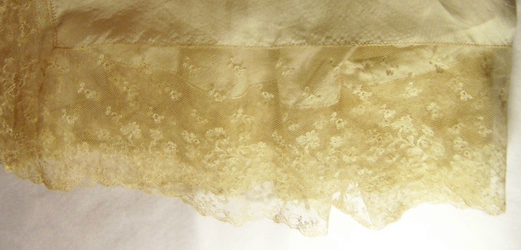 Edwardian Bride's, Hand-Made Silk Three Piece Trousseau For Sale 5