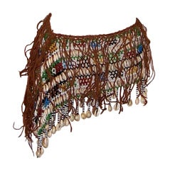 Women's Tribal African Loin Cloth/Skirt with Cowrie Shells