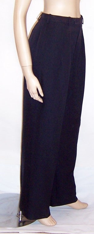 Yves Saint Laurent-Rive Gauche-Black Pants