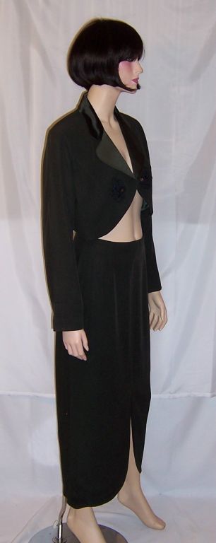 Marina Spadafora Deep Forest Green Two-Piece Suit