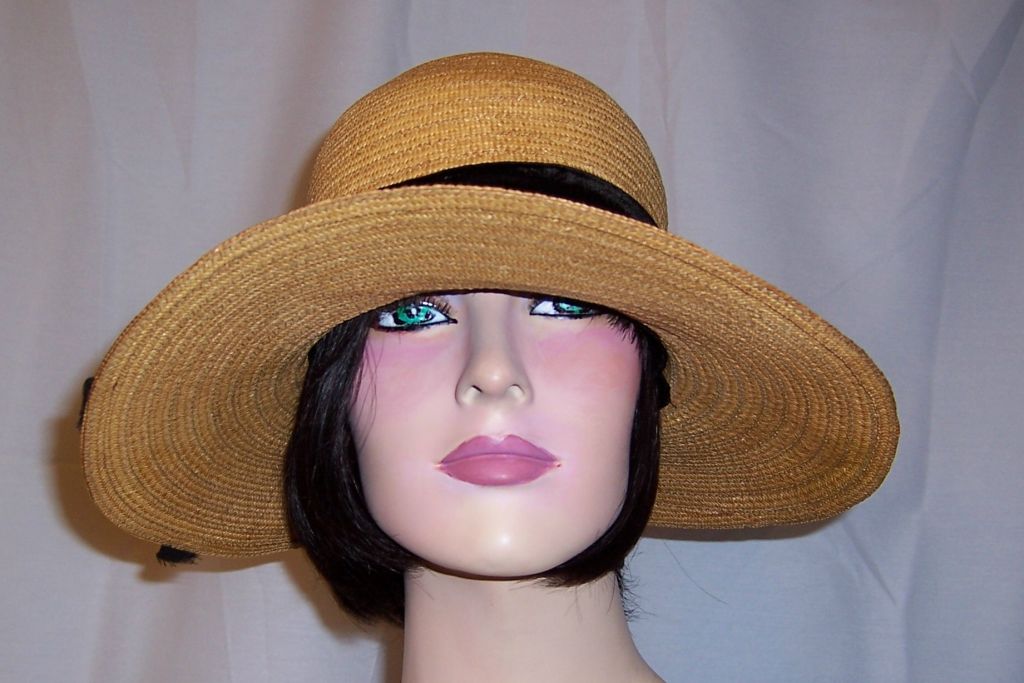 Edwardian Natural Straw Hat with 4