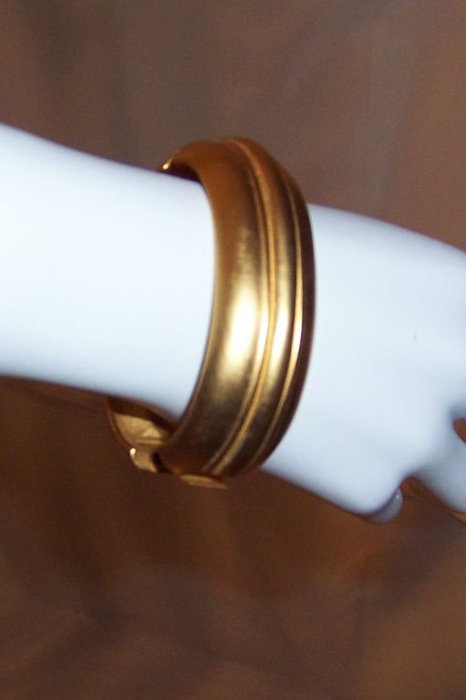 Givenchy-Gold-Tone Clip Bracelet with Purple & Green Stones